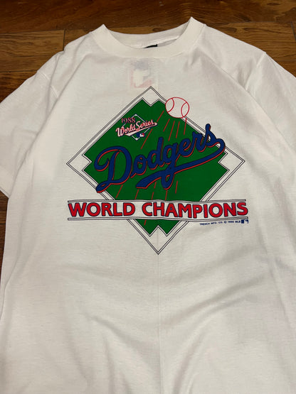 1988 Los Angeles Dodgers World Series Vintage Deadstock MLB Tee (L)