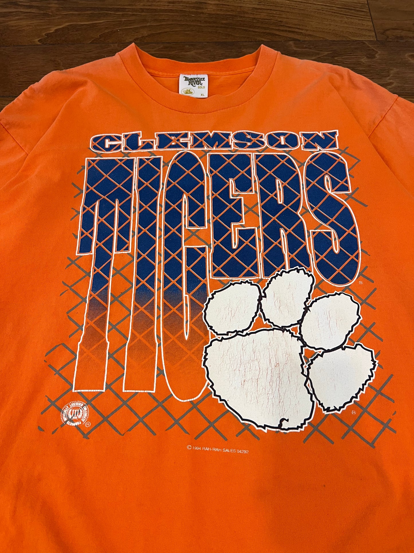 1994 Clemson Tigers Big Spell Out Tee (XL)