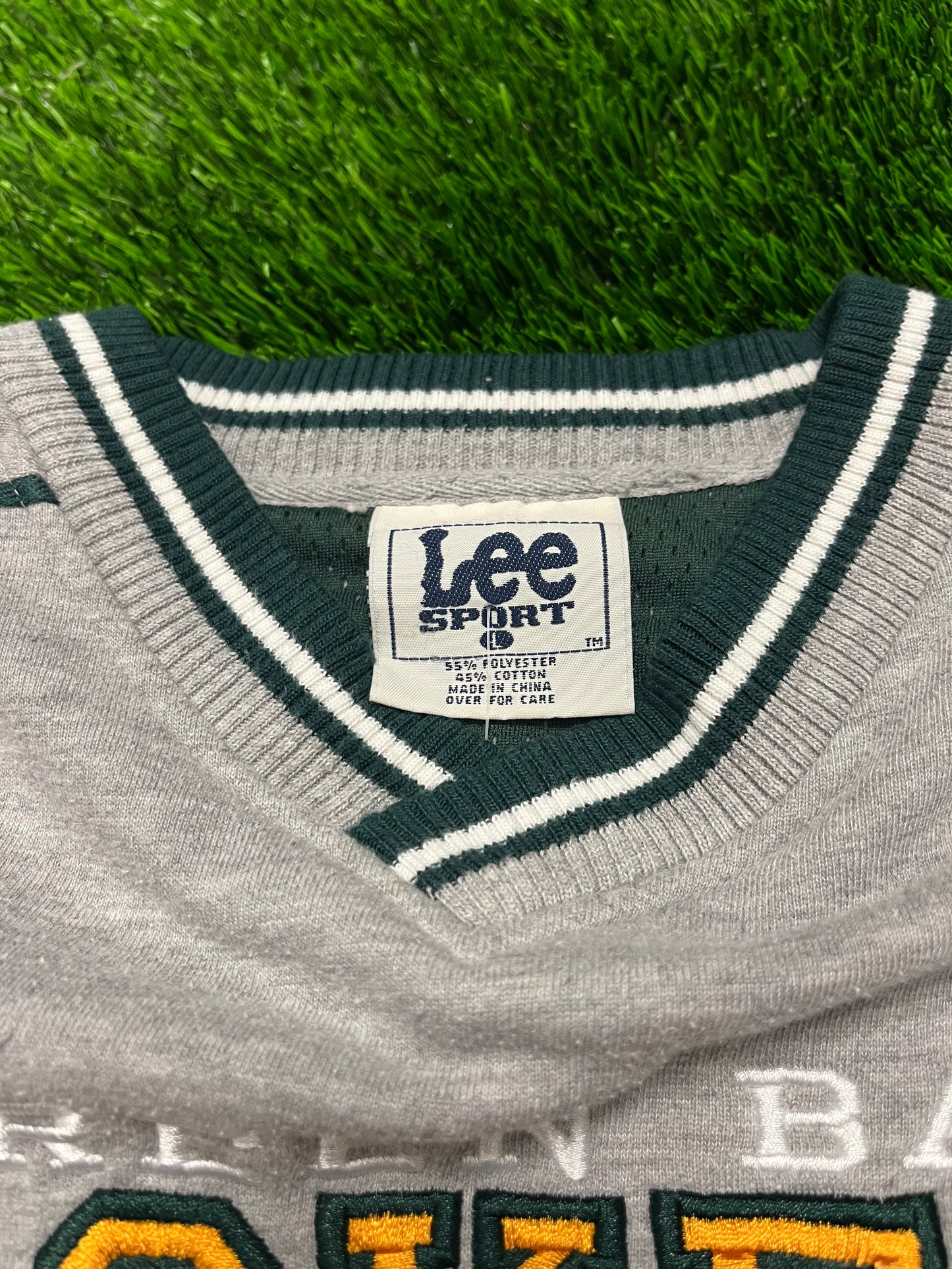 90s Green Bay Packers Embroidered Lee Crewneck (L)