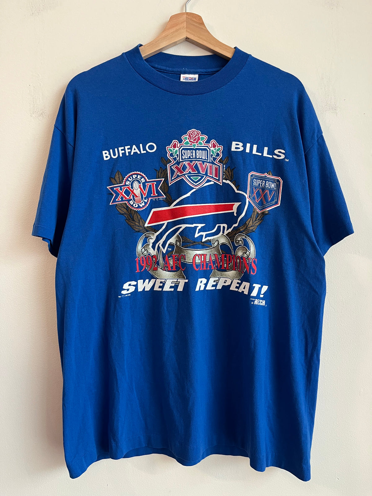 1992 Buffalo Bills Super Bowl Sweet Repeat Tee (XL)