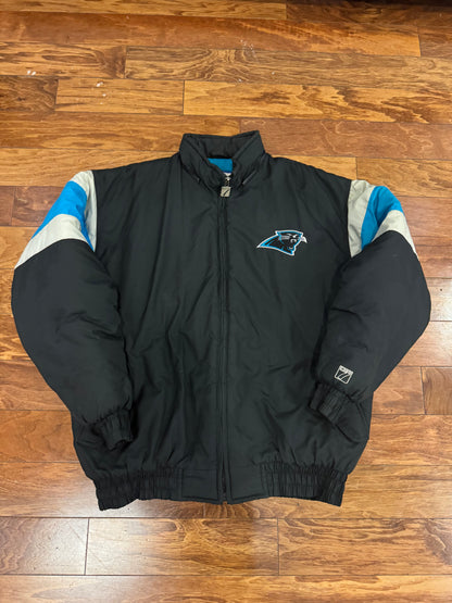 90s Carolina Panthers Logo 7 Puffer Jacket (XL)