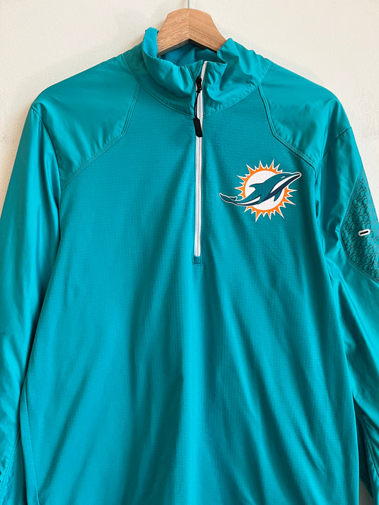 2010s Miami Dolphins Dri-Fit Nike Windbreaker (M)