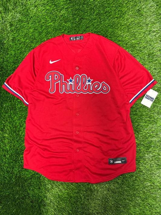 Philadelphia Phillies Bryce Harper #3 Nike Red Alt MLB Jersey (L)