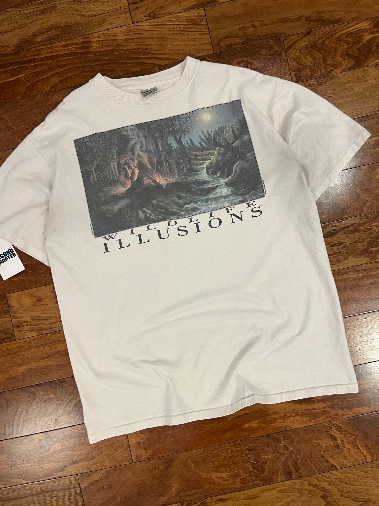 1993 Wildlife Illusions Vintage Nature Art Tee (XL)
