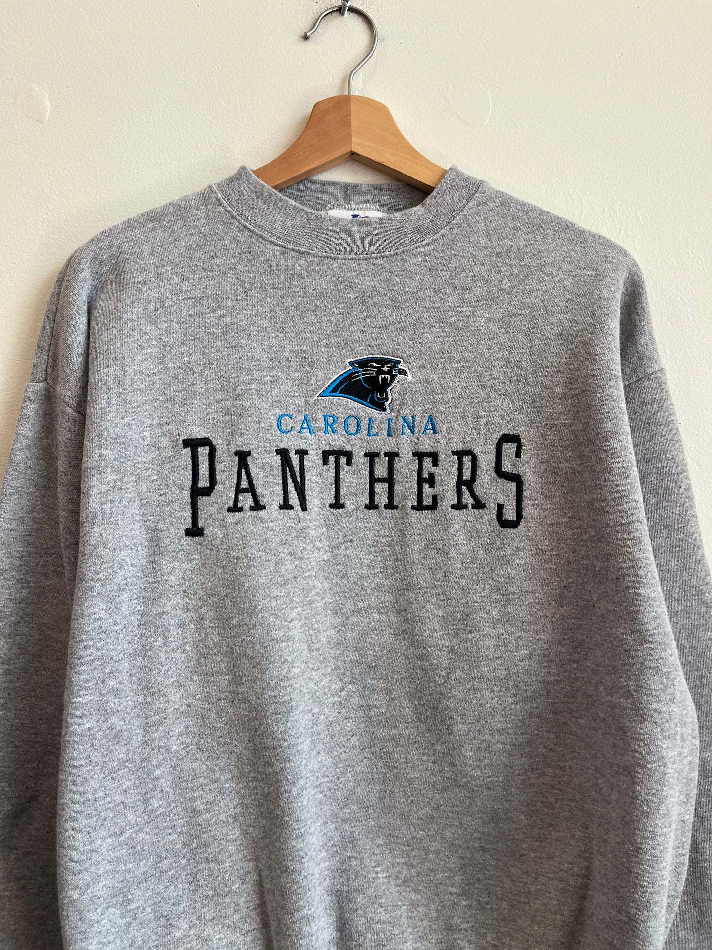 00s Carolina Panthers Logo Athletic Embroidered Crewneck (L)