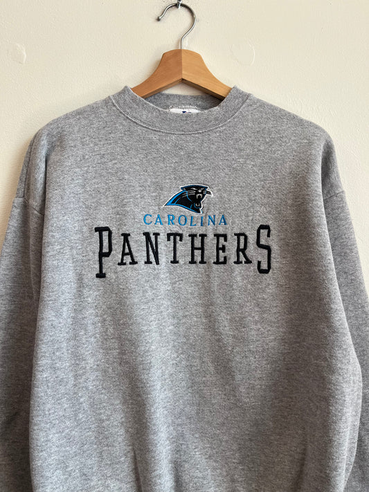 00s Carolina Panthers Logo Athletic Embroidered Crewneck (L)