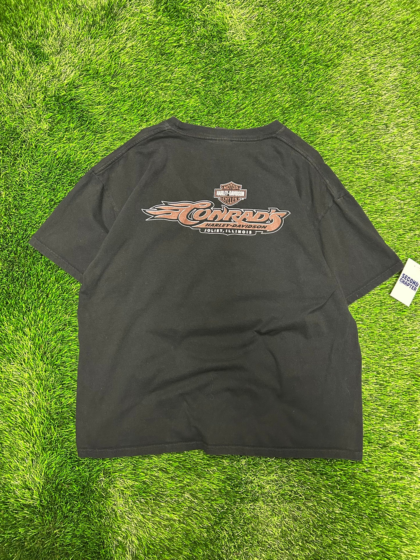 2008 Harley Davidson Snake & Flames Conrad's Illinois Tee (XL)