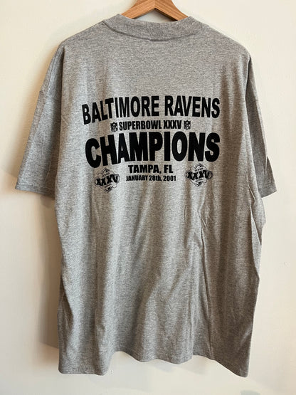2001 Baltimore Ravens Super Bowl Champions Tee (XXL)