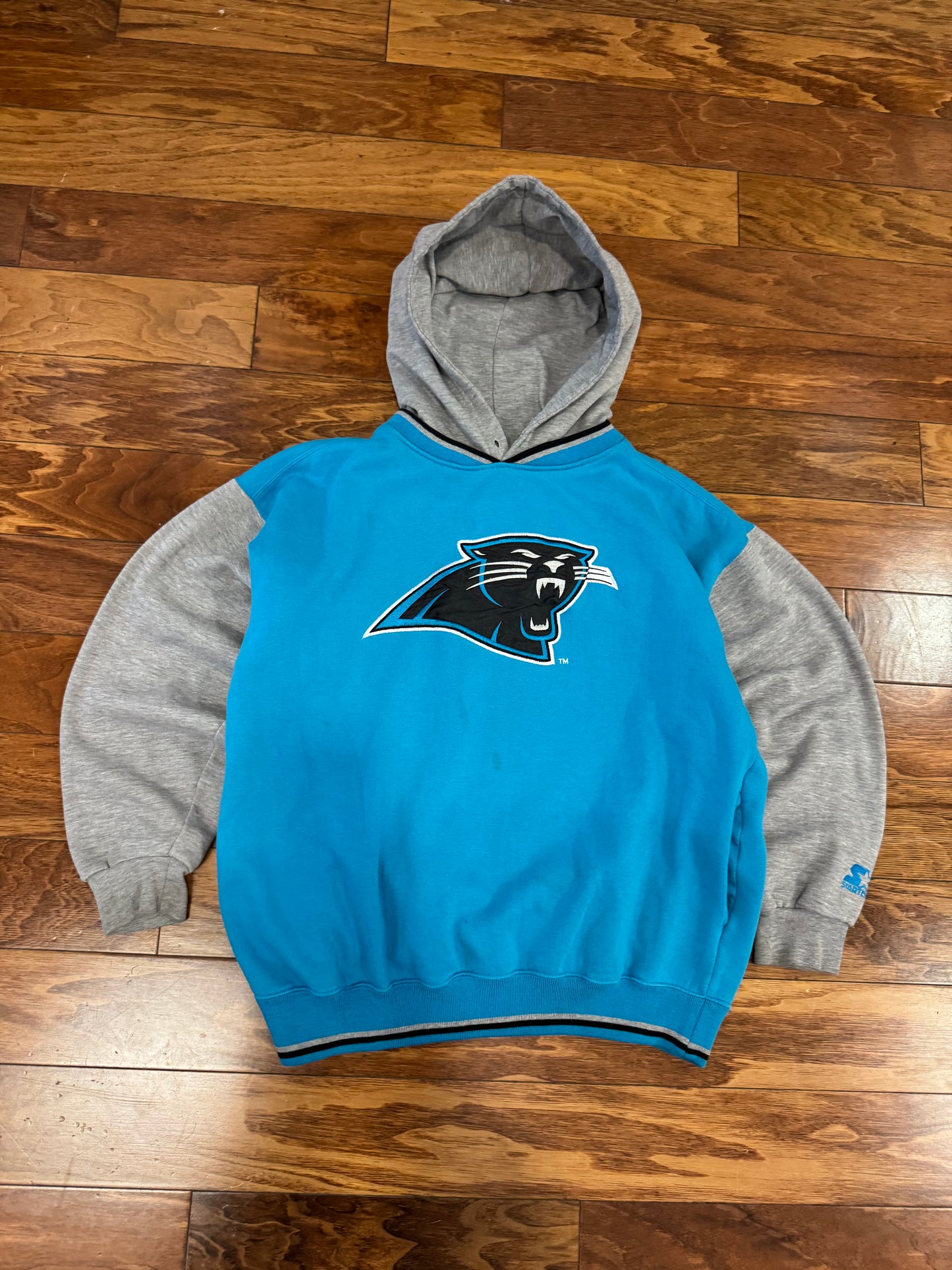 90s Carolina Panthers Starter Two Tone Hoodie (M)