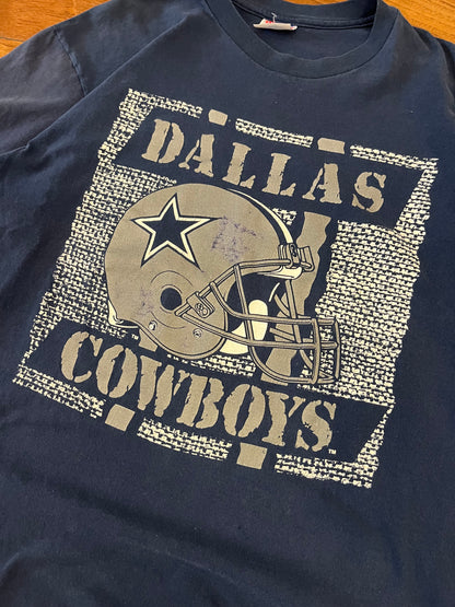 90s Dallas Cowboys Helmet Tee (XL)