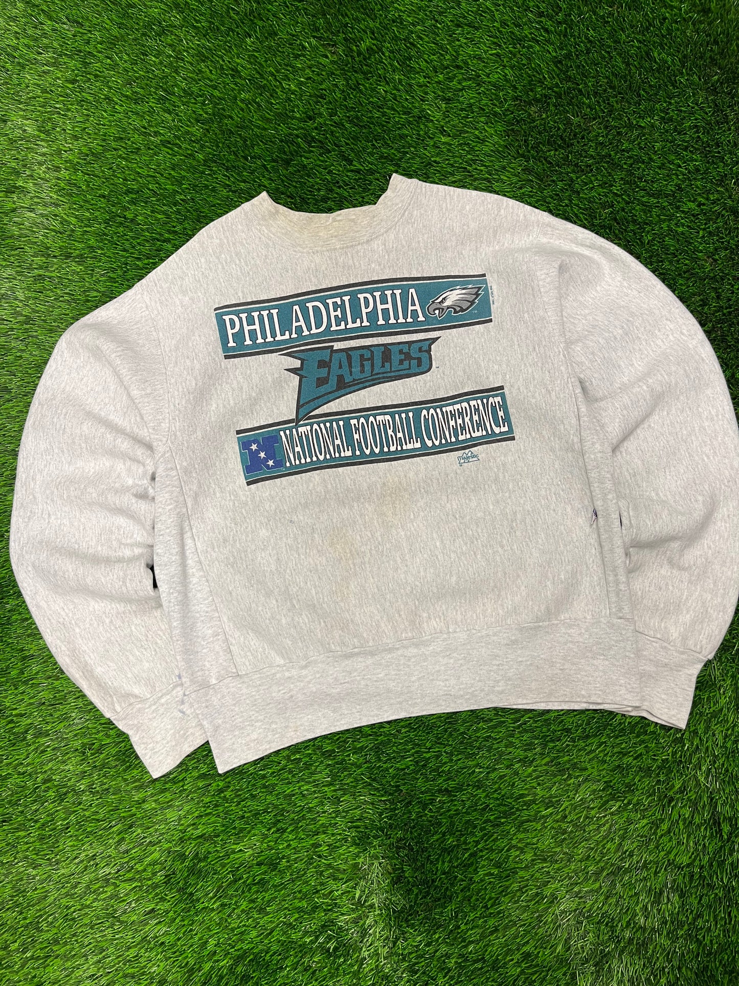 1990 Philadelphia Eagles Cross Cut Crewneck (L)