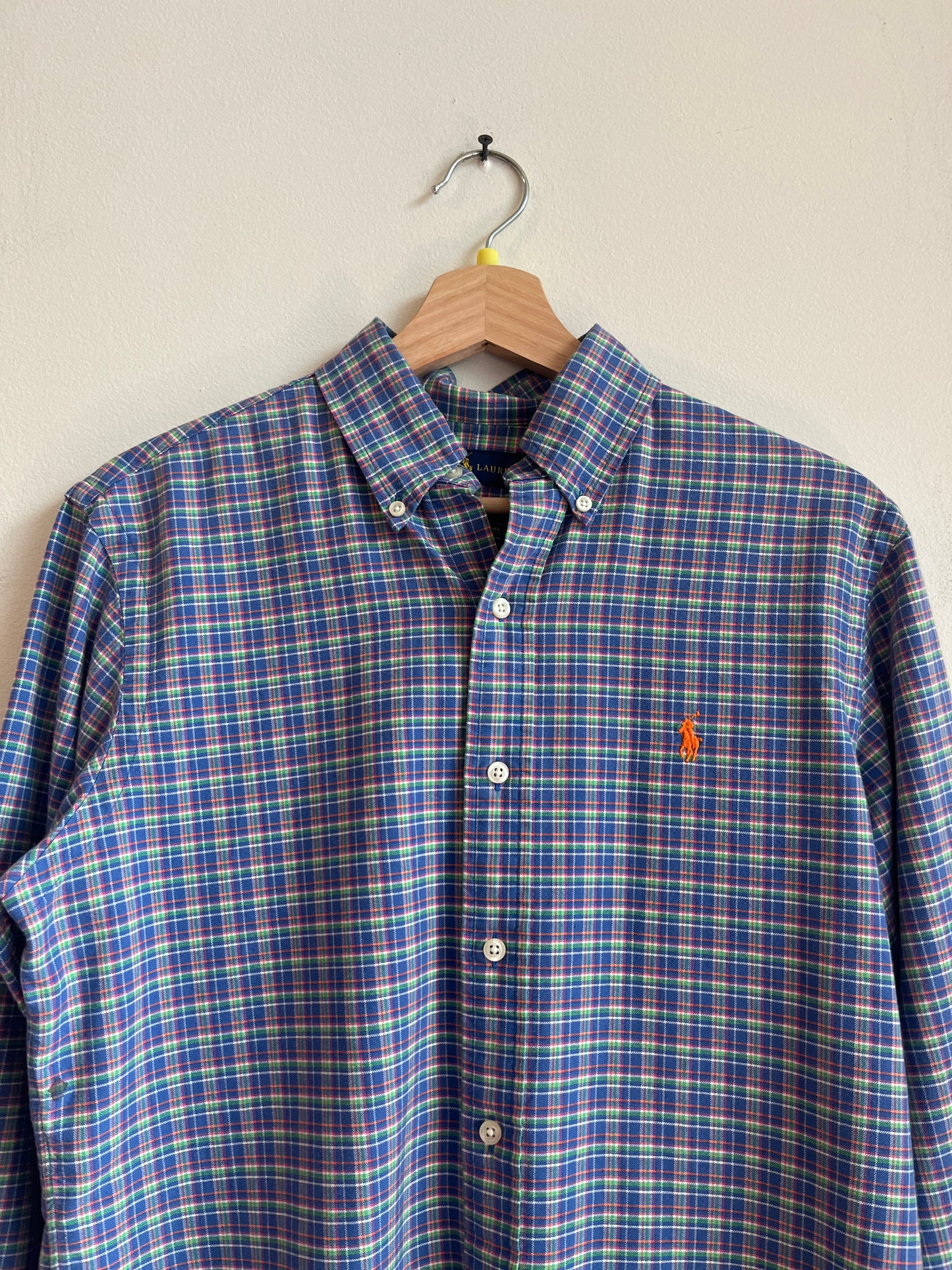 00s Ralph Lauren Easter Collared Flannel Button Down Polo Shirt (S)