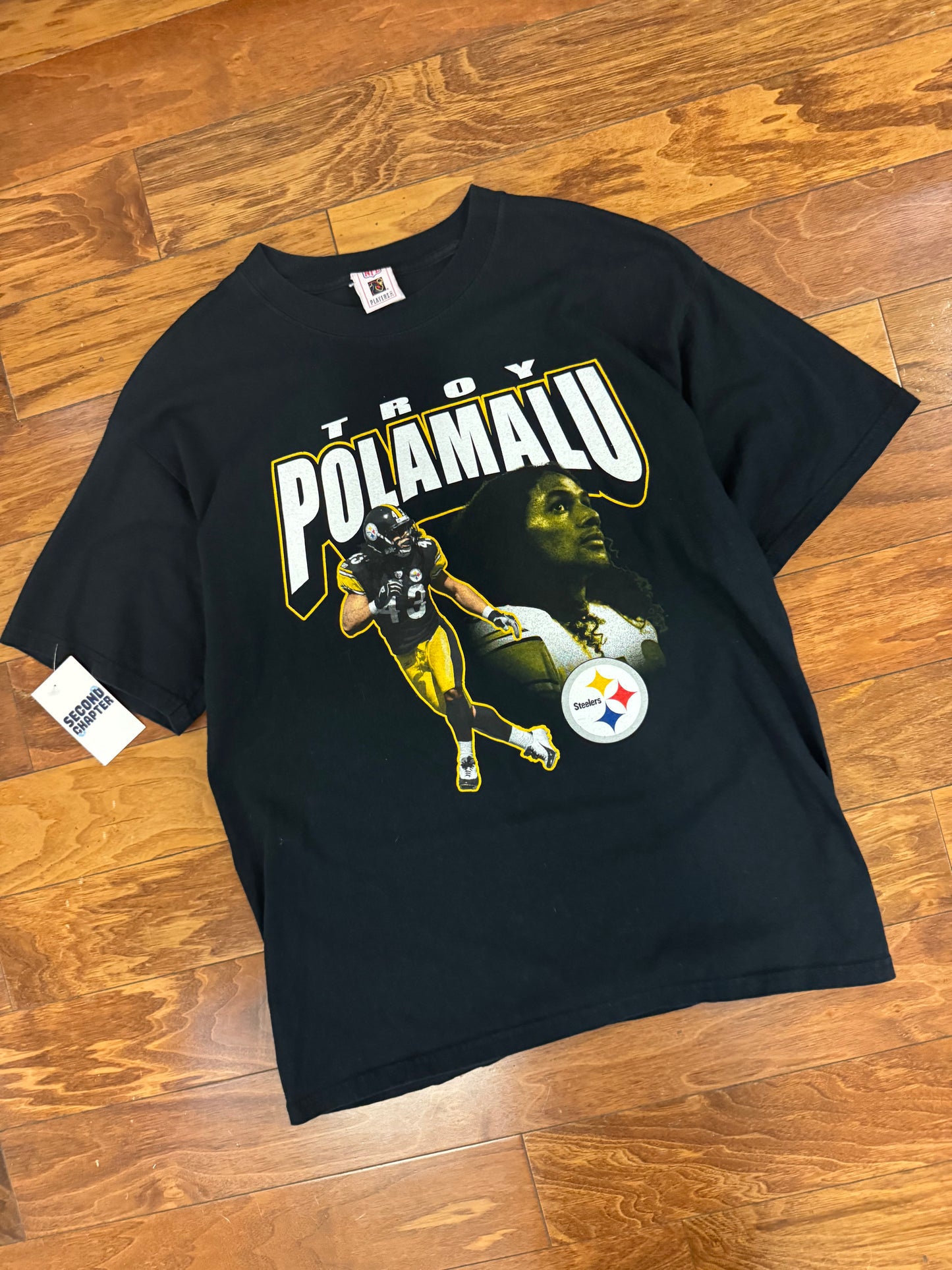 00s Pittsburgh Steelers Troy Polamalu Tee (L)
