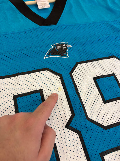 00s Carolina Panthers Steve Smith NFL Players Blue Jersey (XL)