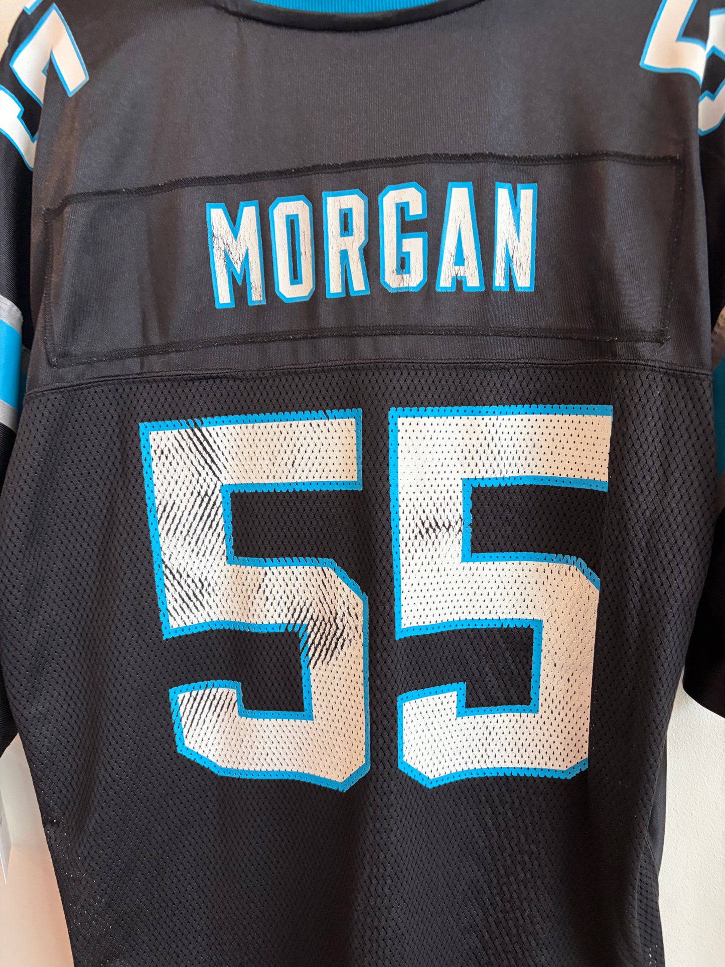 00s Carolina Panthers Dan Morgan Reebok Home Jersey (XL)