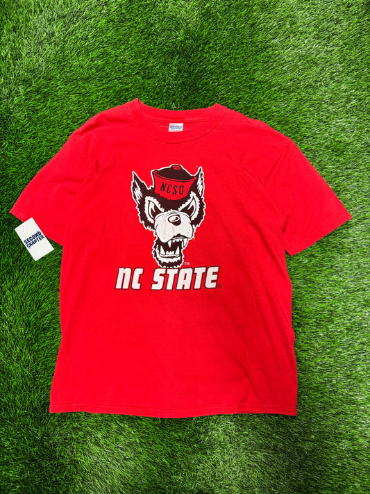 00s NC State University (NCSU) Gildan Mascot Tee (L)