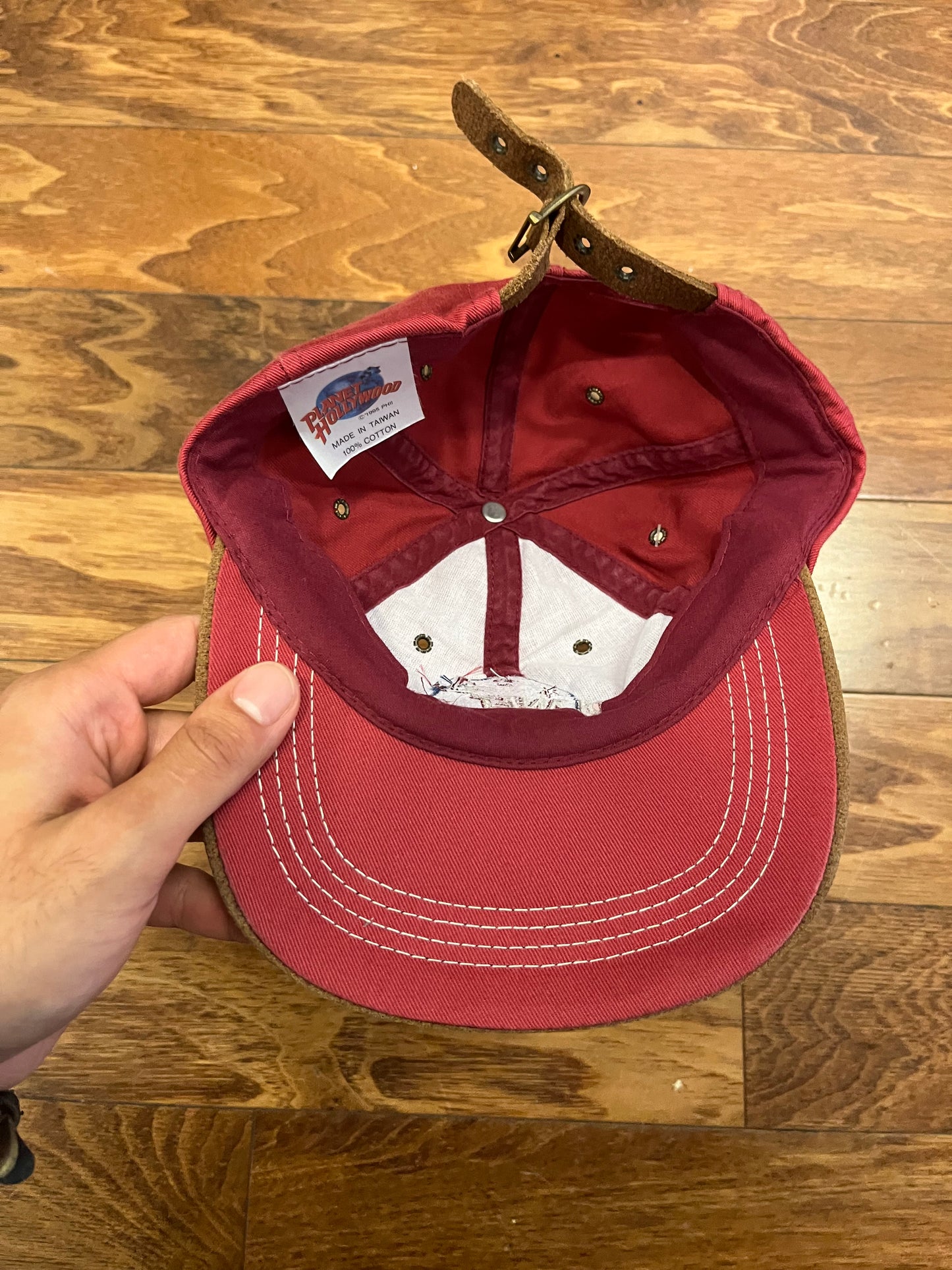 1995 Planet Hollywood Spell Out Vintage Adjustable Hat (OS)