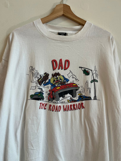 1995 Taz Road Warrior Looney Tunes Warner Brothers Tee (XXL)