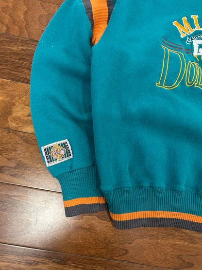 90s Miami Dolphins Embroidered The Game Crewneck (L)