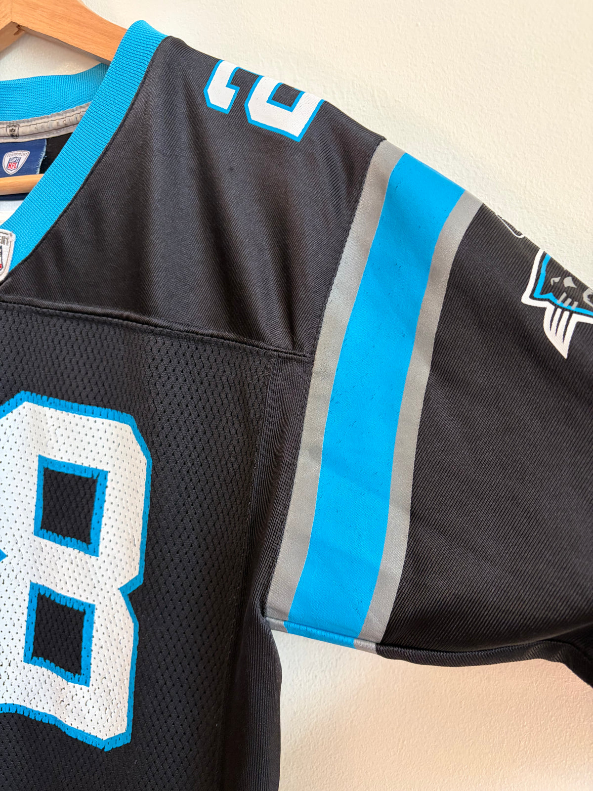 2000's Carolina Panthers Jonathan Stewart Reebok Home Jersey (Youth L)