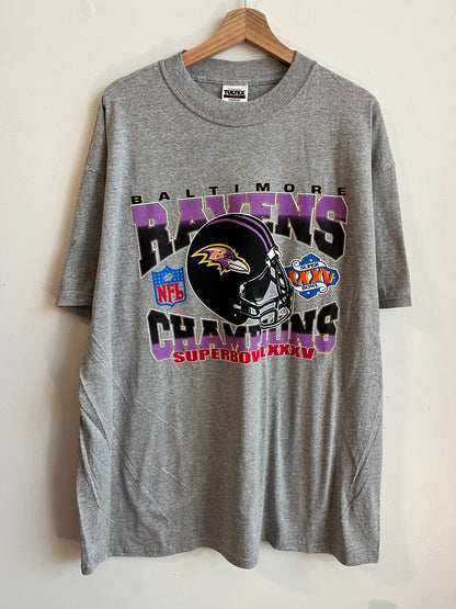 2001 Baltimore Ravens Super Bowl Champions Tee (XXL)
