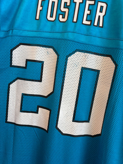 00s Carolina Panthers Deshaun Foster Blue Reebok Jersey (XXL)