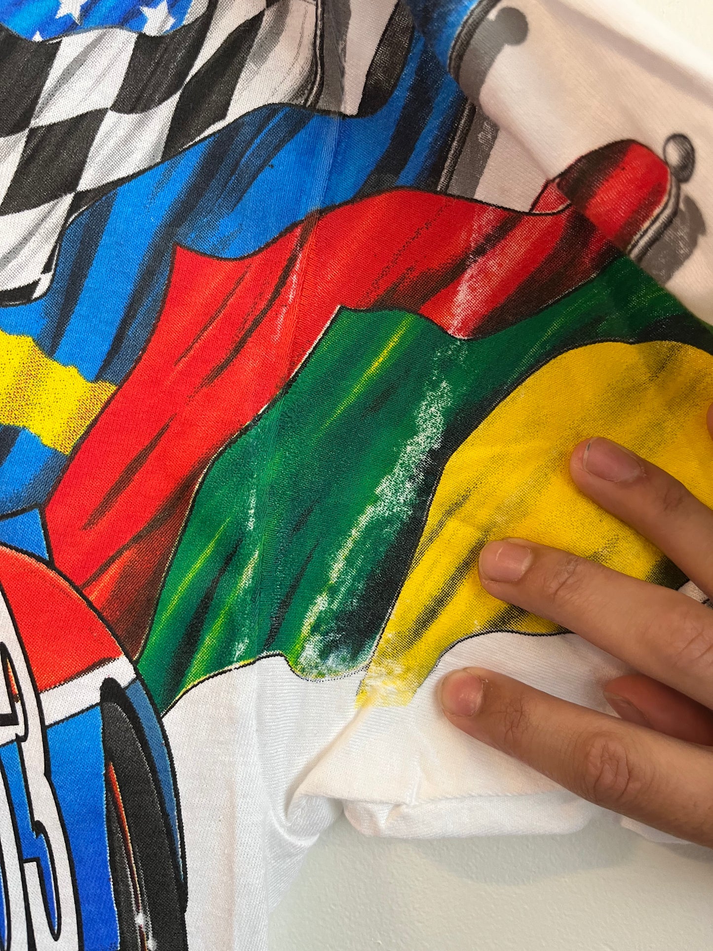 2001 Lowe's Charlotte Motor Speedway Nascar AOP Tee (M)