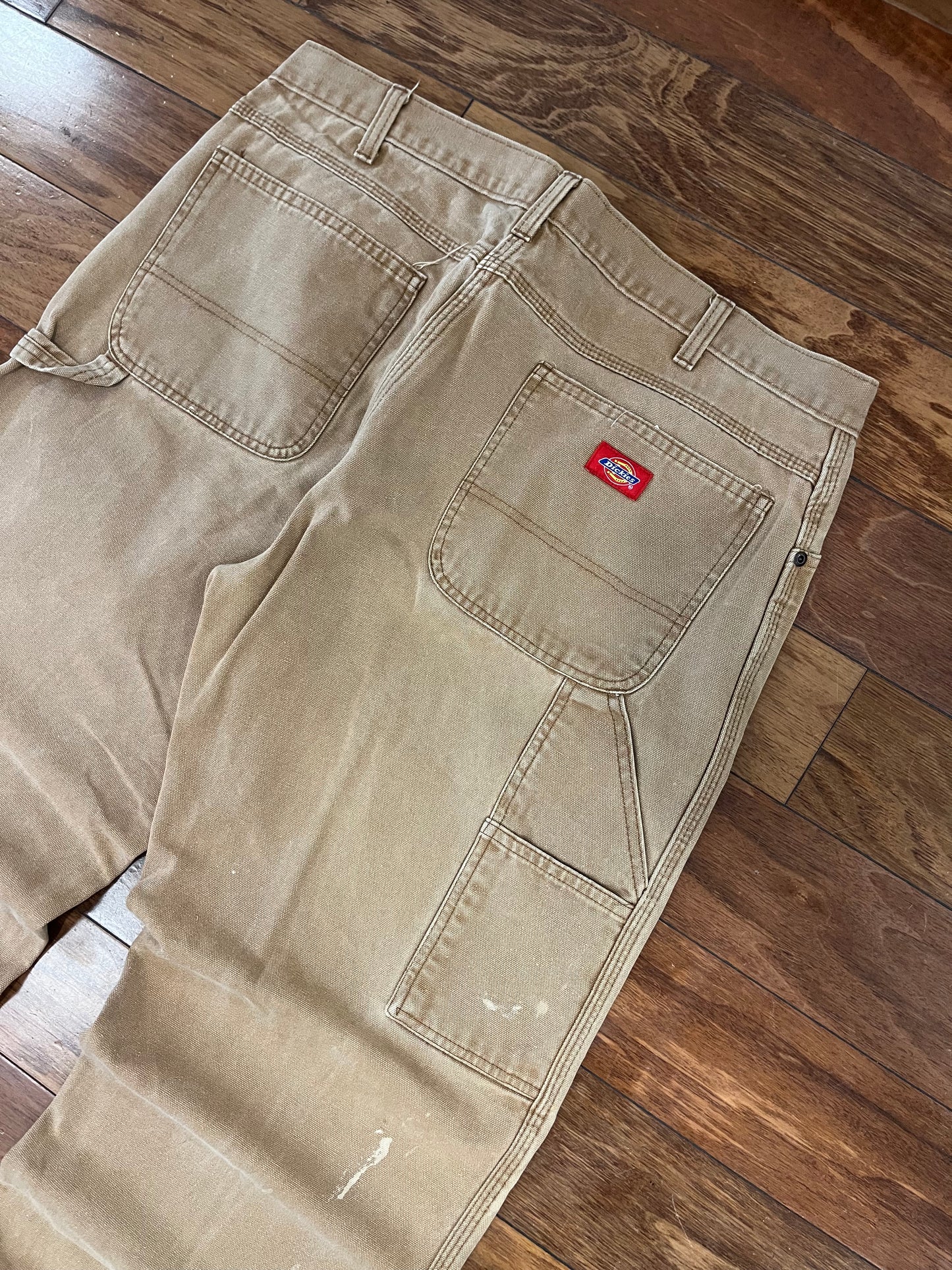 00s Dickies Faded Tan Carpenter Workwear Pants (38 x 30)