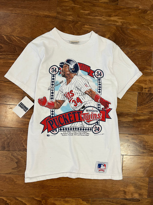 1990 Minnesota Twins Kirby Puckett  Nutmeg Tee (M)