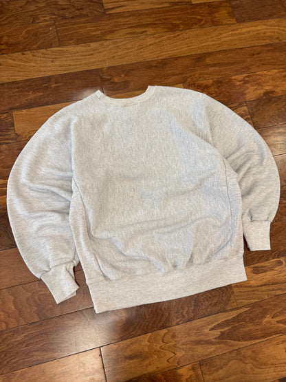 90s Miami Hurricanes Reverse Weave Spell Out Crewneck (XL)