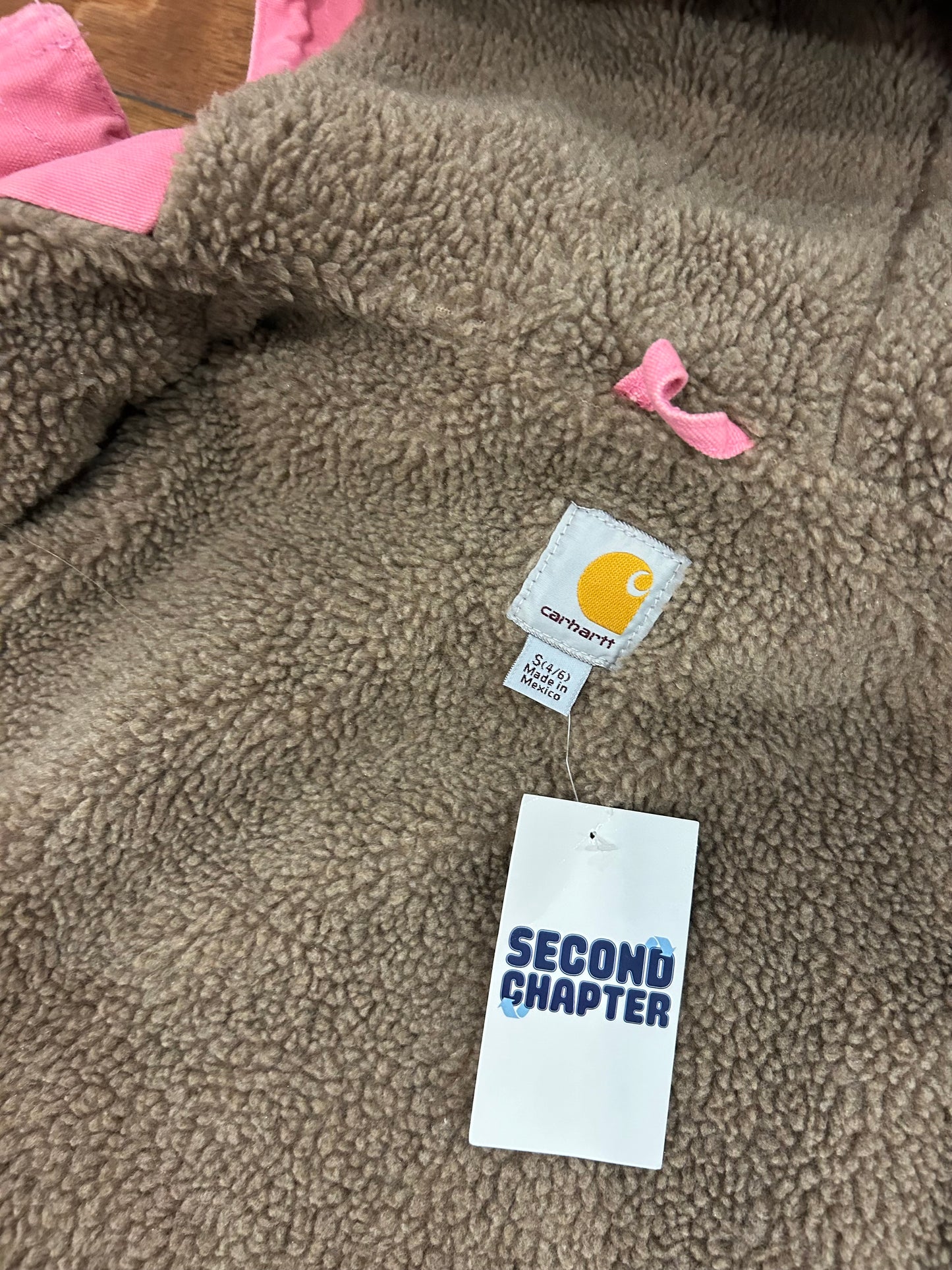 2014 Carhartt Sherpa Lined Pink Vintage Vest (S)