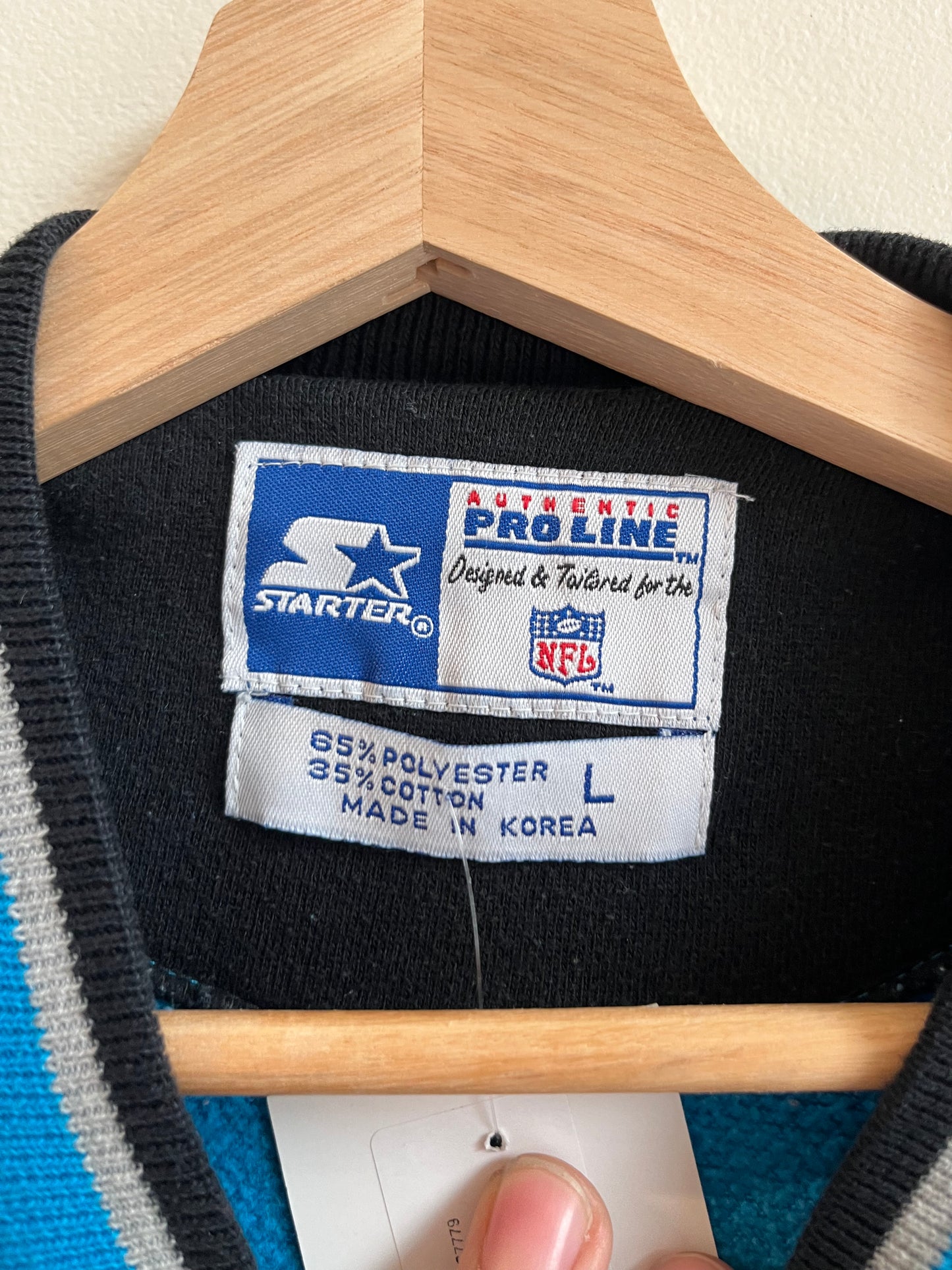 90s Carolina Panthers Blue Starter Crewneck (L)