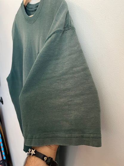 00s Carhartt Faded Green Cropped Pocket Tee (L)