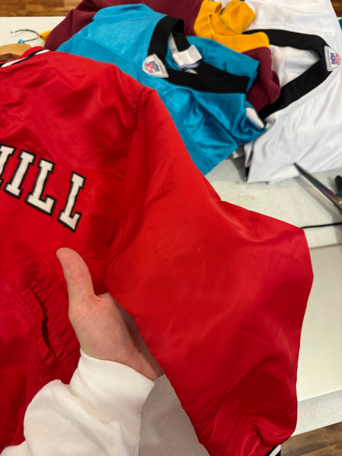 80s Oak Hill Academy Vintage Satin Jacket (L)