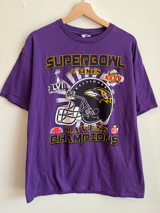 2013 Baltimore Ravens Super Bowl XXXV Tee (XL)