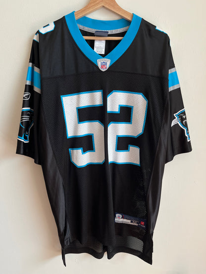 00s Carolina Panthers Jon Beason Reebok Home Jersey (M)