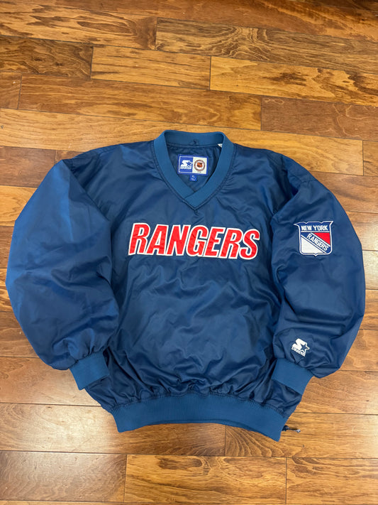 90s New York Rangers Starter NHL Windbreaker (XL)