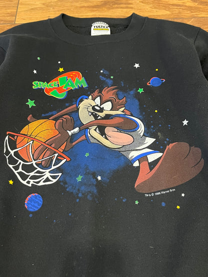 1996 Space Jam Taz Graphic Crewneck (Youth L)