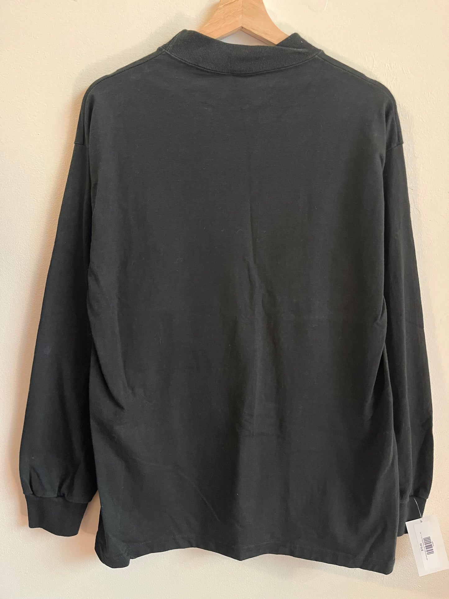 1993 Carolina Panthers Mock Neck Football Club Long Sleeve (L)