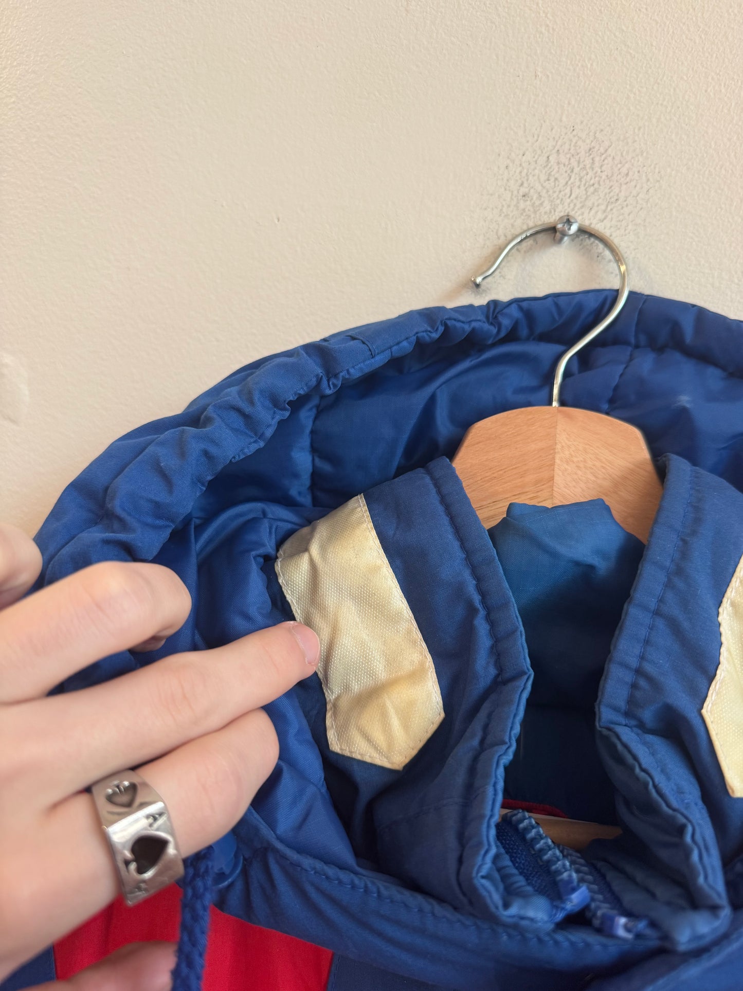 90s New York Giants Pro Player Reversible Puffer Jacket (M)
