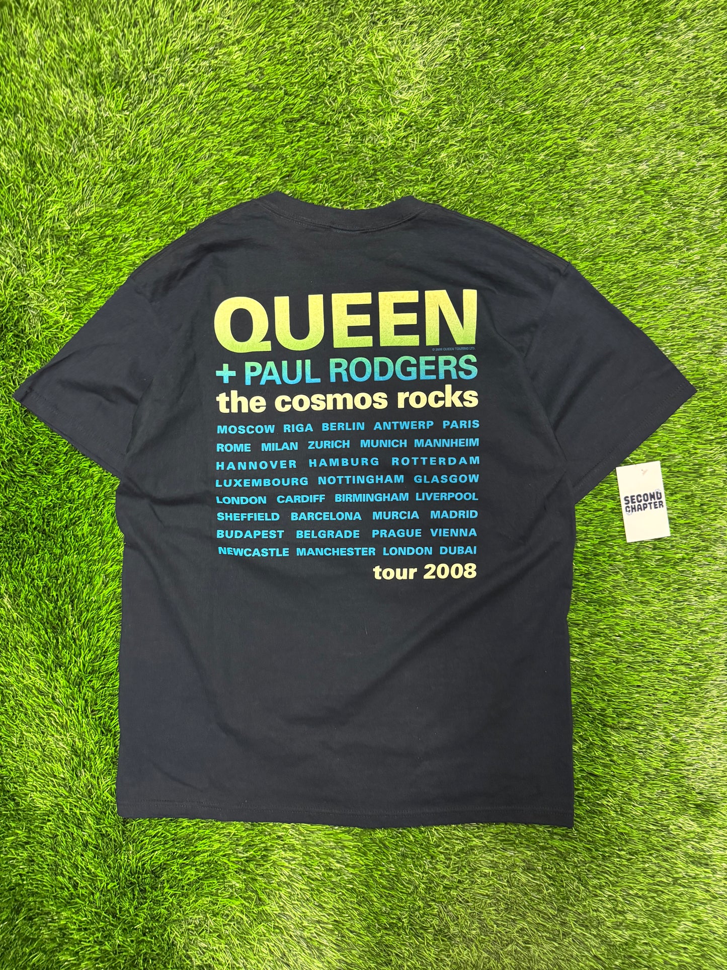 2008 Queen + Paul Rogers "The Cosmo Rocks" Band Tour Tee (L)