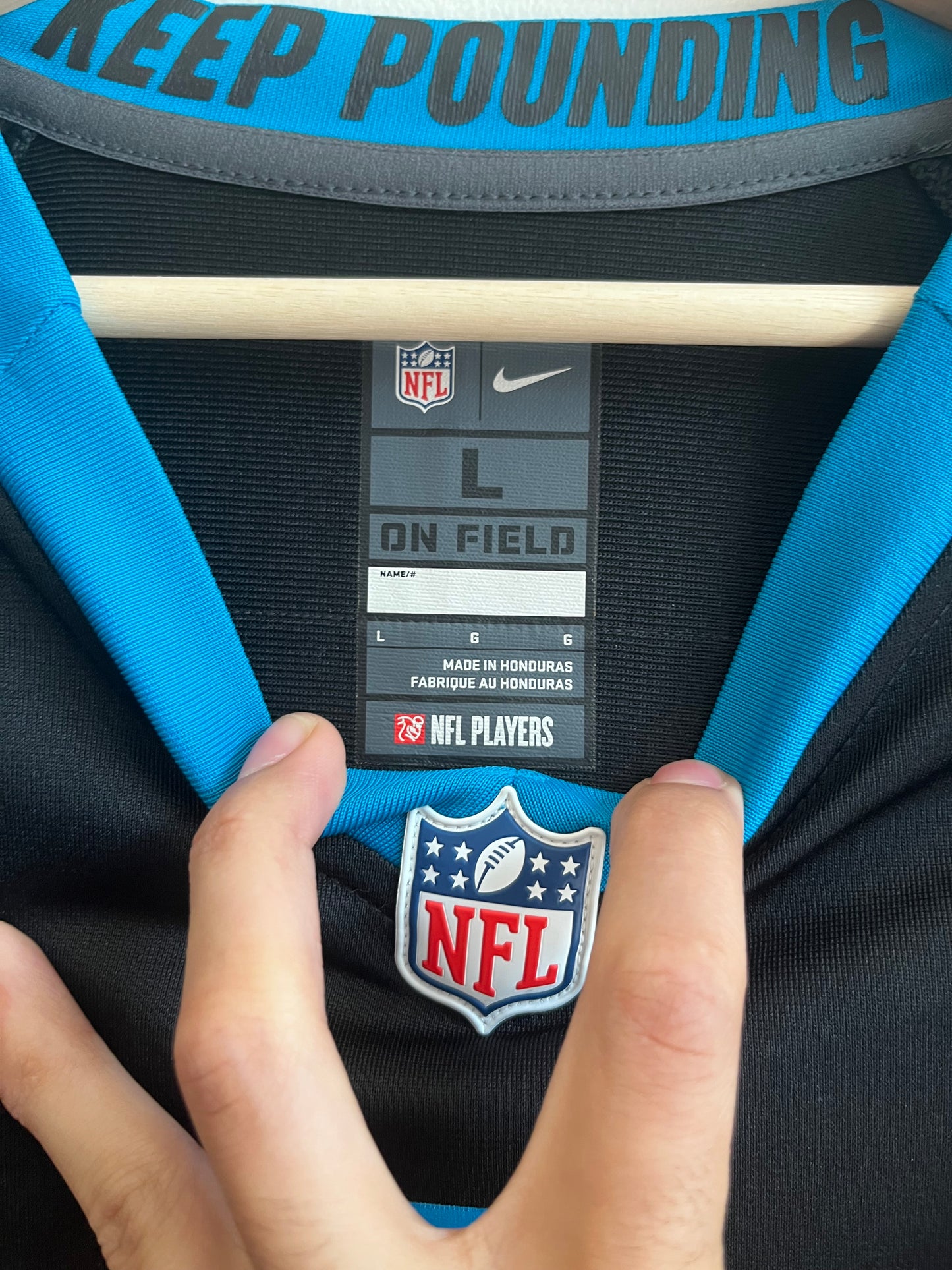 2015 Carolina Panthers Cam Newton Nike Home Jersey (L)