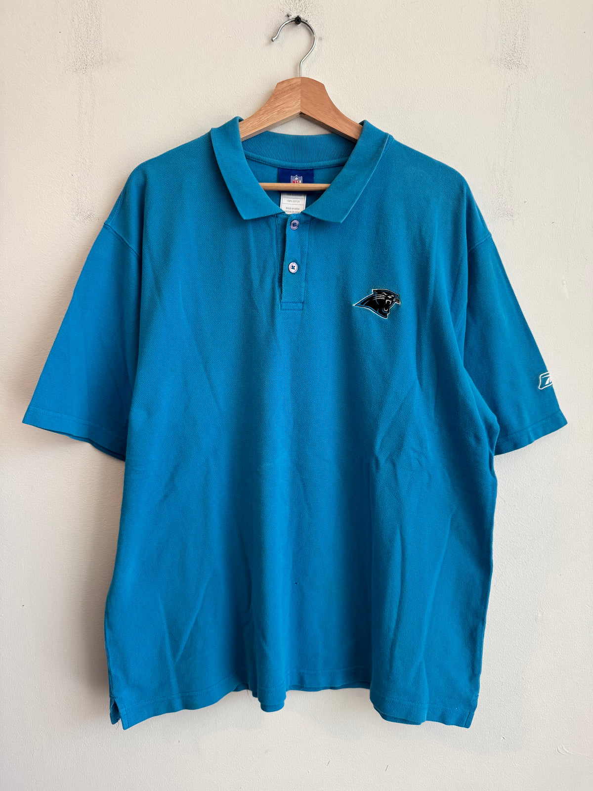 00s Carolina Panthers Reebok Blue Collar Shirt (L)