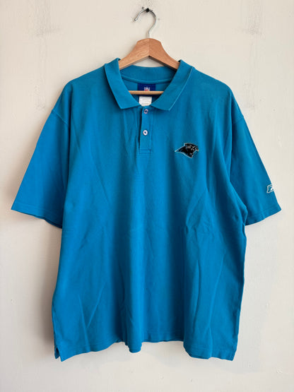00s Carolina Panthers Reebok Blue Collar Shirt (L)