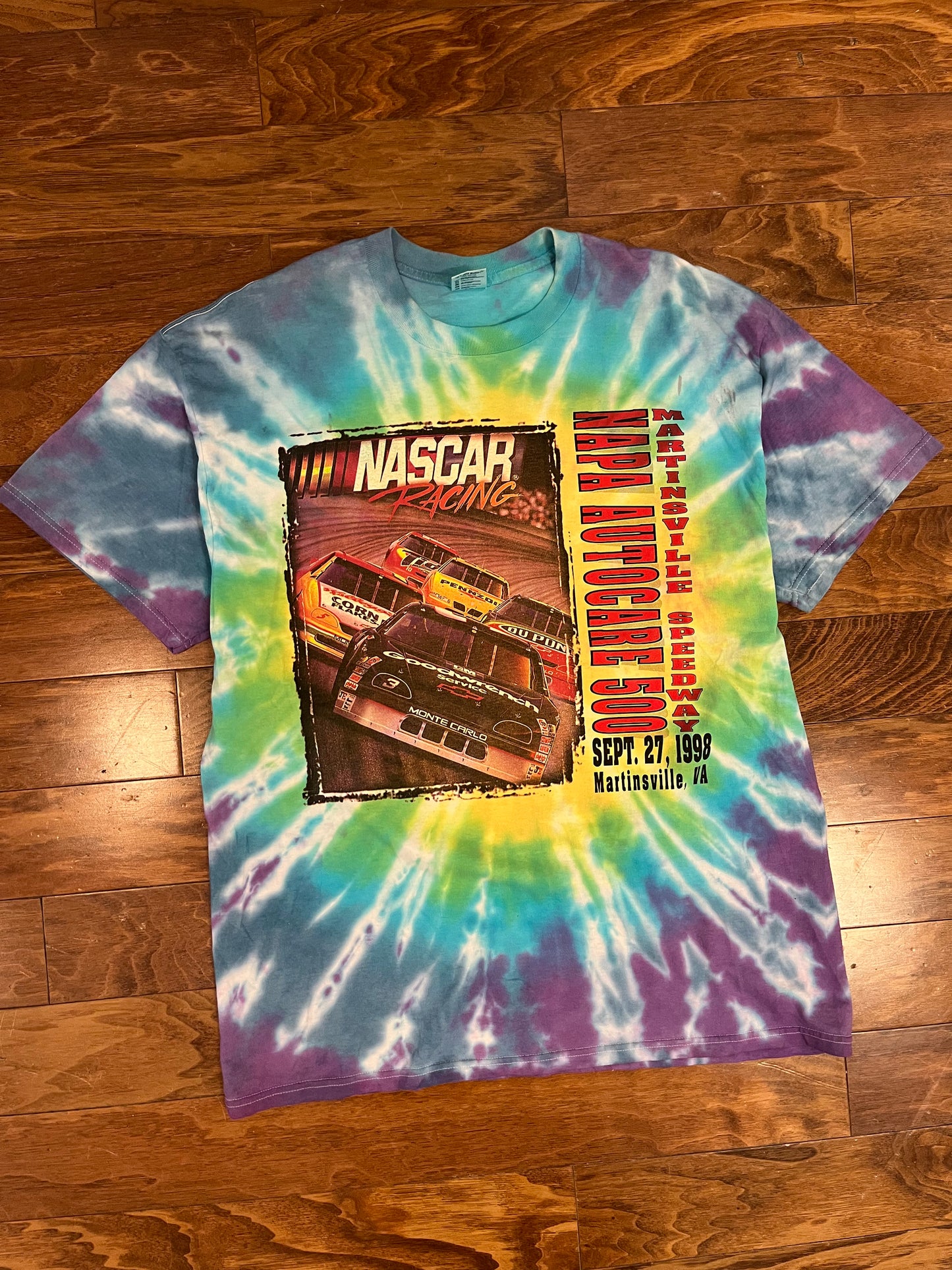 1998 Nascar Tie Dye 50th Anniversary Tee (XL)