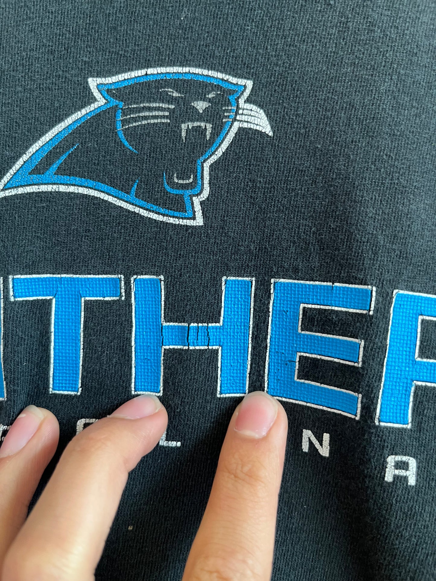 00s Carolina Panthers Distressed Reebok Tee (M)