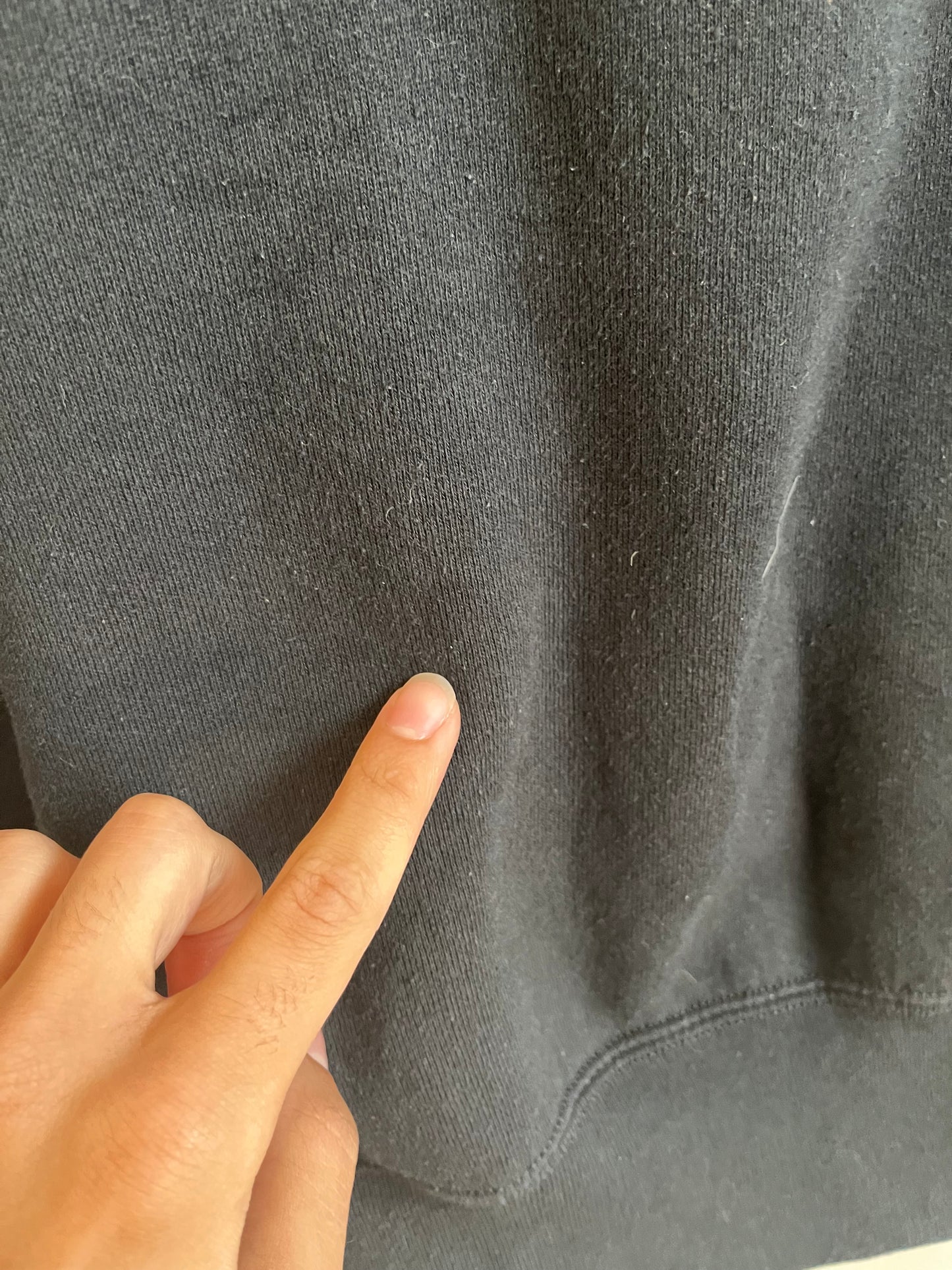 90s Carolina Panthers Embroidered Black Crewneck (L)