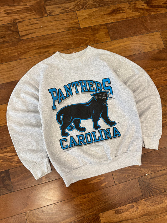 1993 Carolina Panthers Spell Out OG Cat Crewneck (M)