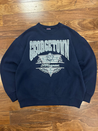90s Georgetown Vintage Jansport Navy Crewneck (XL)
