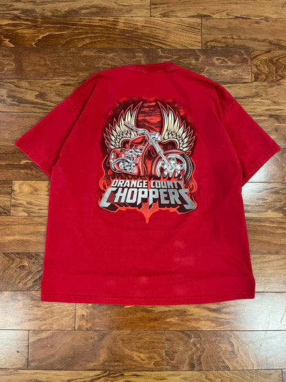 00s Orange County Choppers Red Tee (XL)